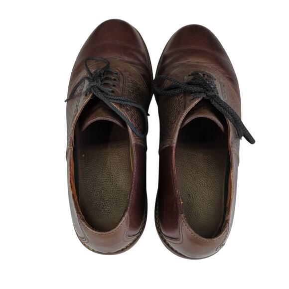 HS Trask Saddle Brown Leather Oxfords Two-tone H4065248 8.5 Vibram Sole‎ Gumlite - Picture 6 of 8